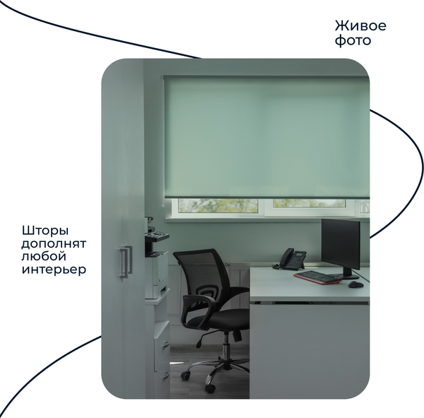 Изображение товара Рулонная штора Franc Gardiner Glasgow 110x160 / 9403219465 (оливковый)