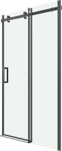 Изображение товара Душевая дверь Grossman Classic 100.K33.04.140.42.00 140х195 (графит сатин/стекло прозрачное)