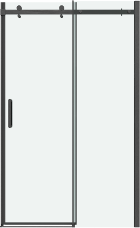 Изображение товара Душевая дверь Grossman Classic 100.K33.04.140.42.00 140х195 (графит сатин/стекло прозрачное)