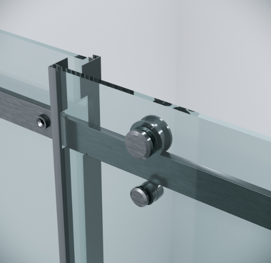 Изображение товара Душевая дверь Grossman Classic 100.K33.04.140.42.00 140х195 (графит сатин/стекло прозрачное)