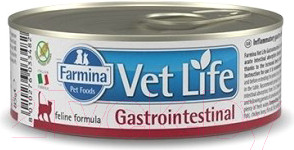 Изображение товара Влажный ветеринарный корм для кошек Farmina Vet Life Natural Diet Cat Gastrointestinal (85г)