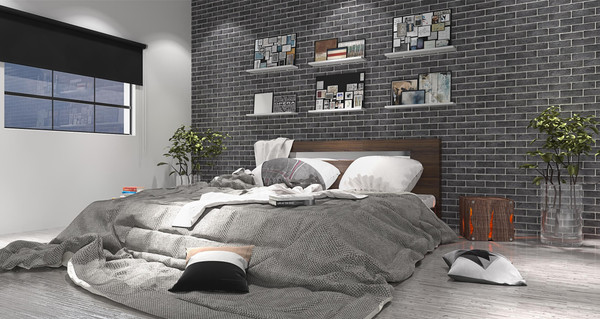 Изображение товара Декоративный камень гипсовый Stone Mill Кирпич Шамотный ПГД-1-Л 0309 (антрацит)