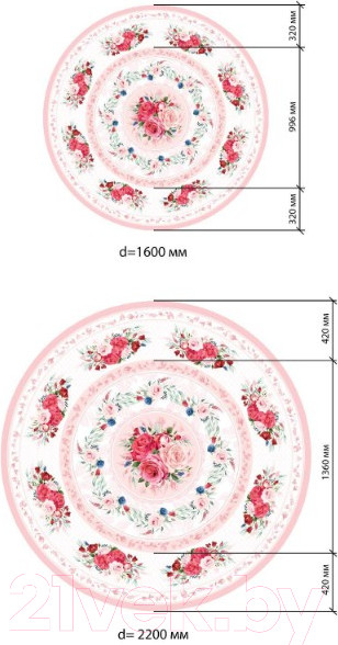Изображение товара Скатерть Этель Розы / 3000523