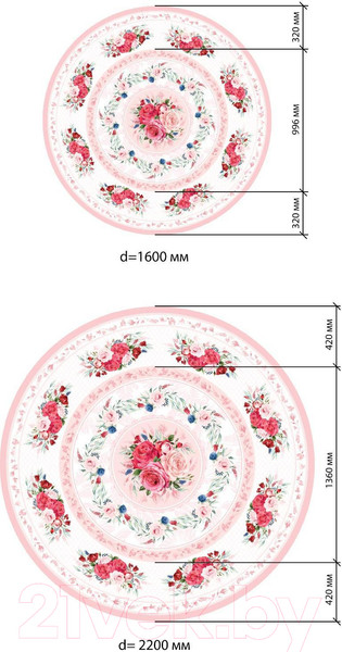 Изображение товара Скатерть Этель Розы / 3000522