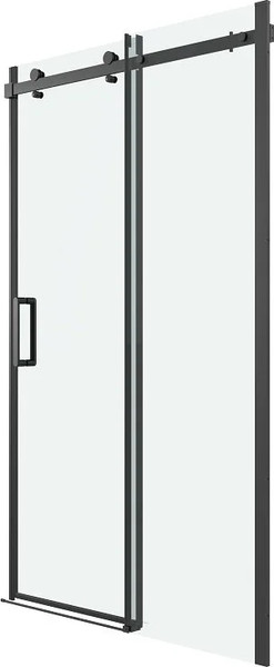 Изображение товара Душевая дверь Grossman Classic 100.K33.04.160.21.00 160х195 (черный матовый/стекло прозрачное)