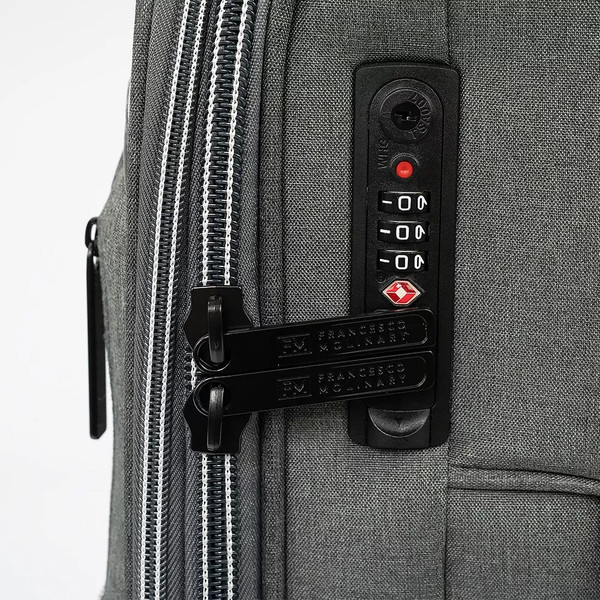 Изображение товара Чемодан на колесах Francesco Molinary 338-1004/2-24GRY (серый)