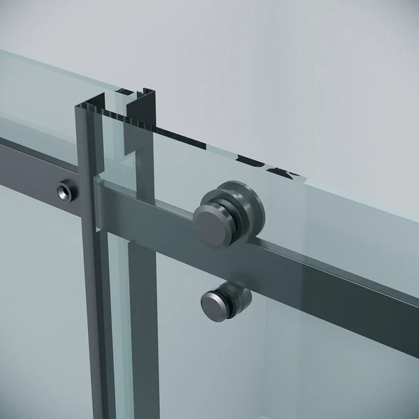 Изображение товара Душевая дверь Grossman Classic 100.K33.04.140.21.00 140х195 (черный матовый/стекло прозрачное)