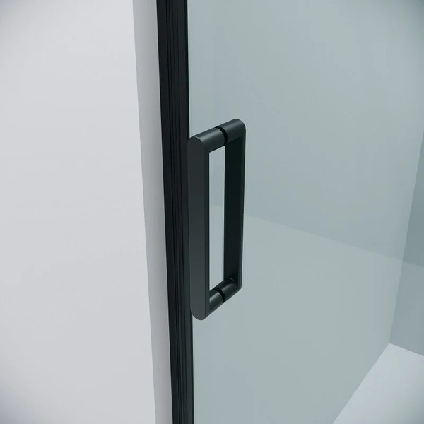 Изображение товара Душевая дверь Grossman Classic 100.K33.04.140.21.00 140х195 (черный матовый/стекло прозрачное)