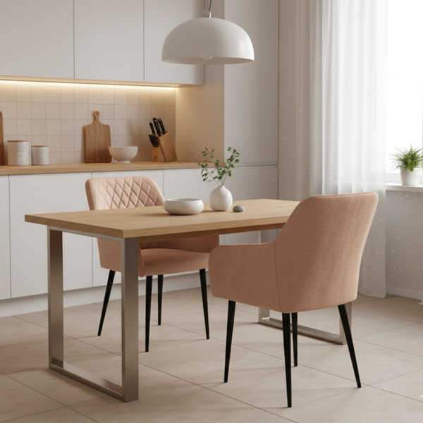 Изображение товара Набор стульев Arvento Римини (бежевый/черный)