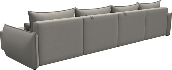 Изображение товара Диван П-образный Лига Диванов Лига-051 НПБ лонг / 128685 (рогожка амур 02 бежевый)