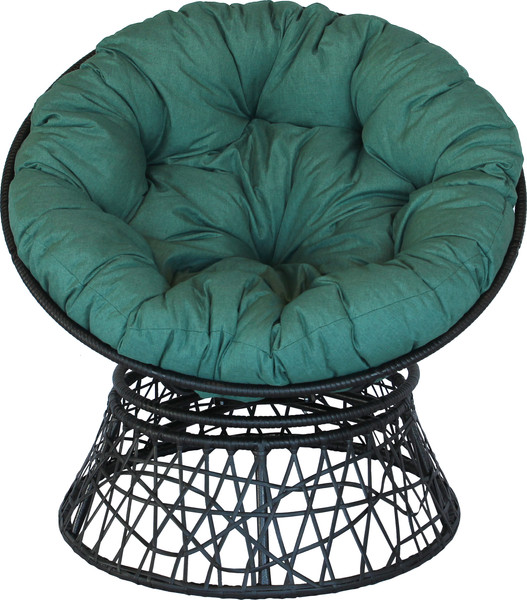 Изображение товара Кресло садовое Garden Story Папасан / 45123МТ (черный/зеленый)