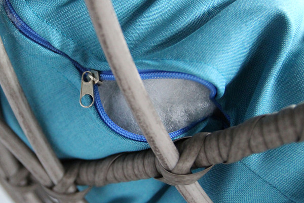 Изображение товара Кресло подвесное Garden Story Ривьера / D66-МТ001 (черный/серый/лазурный)