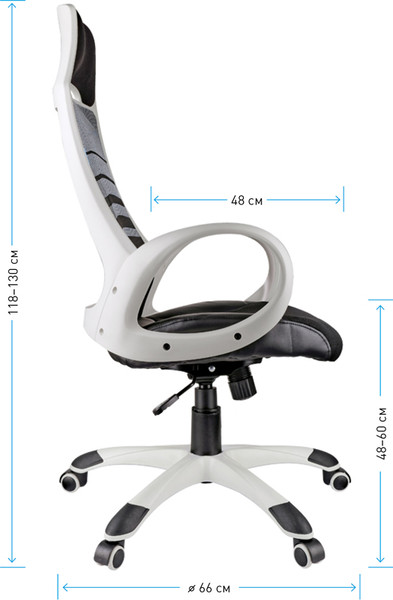 Изображение товара Кресло геймерское Helmi Podium HL-S05 / 274810 (черный/белый)