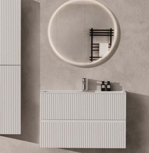 Изображение товара Тумба под умывальник Aquanet Джейн 60 Flat / 343975 (бежевый)