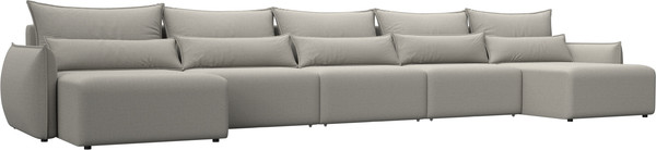 Изображение товара Диван П-образный Лига Диванов Лига-051 НПБ МегаЛонг / 128672 (рогожка амур 02 бежевый)