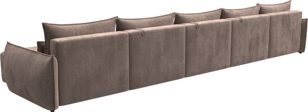 Изображение товара Диван П-образный Лига Диванов Лига-051 НПБ МегаЛонг / 128678 (велюр Tower 05 бежевый)