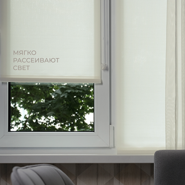 Изображение товара Рулонная штора Franc Gardiner Shantung 60x250 / 9403218014 (песочный)