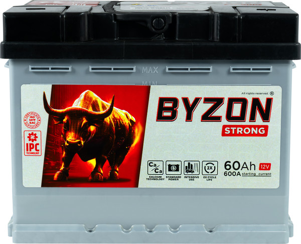 Изображение товара Автомобильный аккумулятор BYZON R+ (60 А/ч)