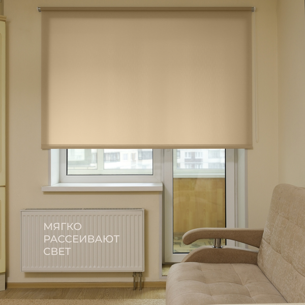 Изображение товара Рулонная штора Franc Gardiner Shantung 65x160 / 9403217508 (бежевый)