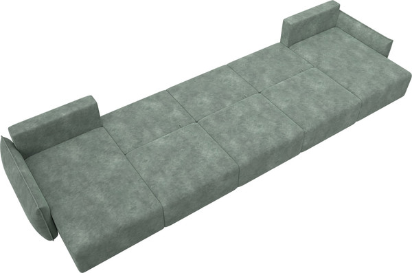 Изображение товара Диван П-образный Лига Диванов Лига-051 НПБ МегаЛонг / 128745 (велюр Brut 08 зеленый)