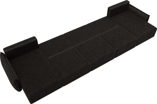 Изображение товара Диван П-образный Лига Диванов Лига-051 НПБ МегаЛонг / 128747 (велюр Brut 17 коричневый)