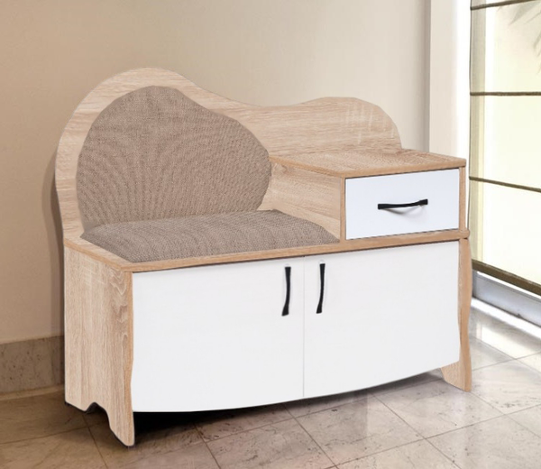 Изображение товара Тумба в прихожую Мебель-Класс 012.6 (белый/дуб сонома, левая)