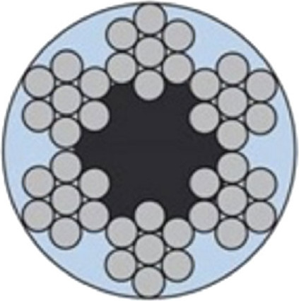 Изображение товара Трос MFIX Сталь в ПВХ SWR M 4 PVC М 5 DIN 3055 (200м)