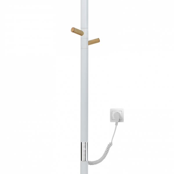 Изображение товара Полотенцесушитель электрический Gloss & Reiter ENKEL.E2.L.15х75.H2 (белый/дерево, таймер)