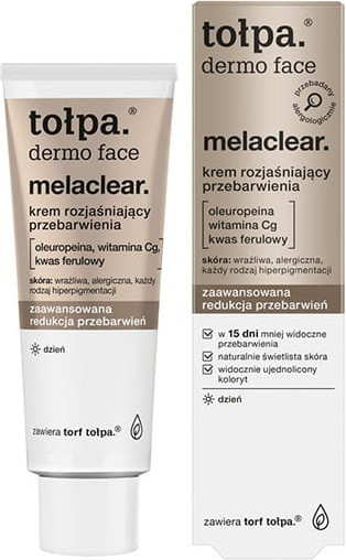 Изображение товара Крем для лица Tolpa Dermo Face Melaclear от гиперпигментации дневной (40мл)