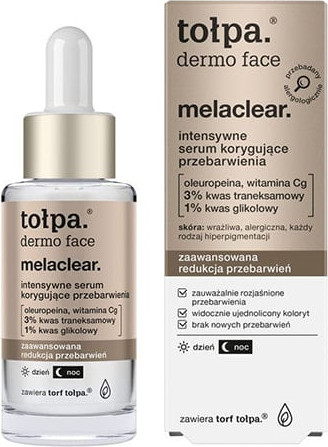 Изображение товара Сыворотка для лица Tolpa Dermo Face Melaclear корректирующая обесцвечивание (30мл)