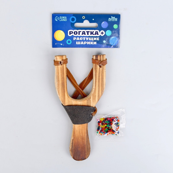 Изображение товара Рогатка игрушечная Лесная мастерская С растущими шариками / 5122863