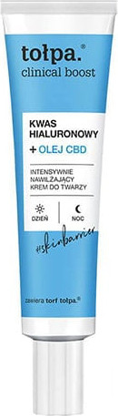 Изображение товара Крем для лица Tolpa Clinical Boost Гиалуроновая кислота+масло CDB Интенсивно увлажн. (40мл)