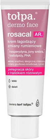 Изображение товара Крем для лица Tolpa Dermo Face Rosacal AR успокаивающий от эритемы легкий дневной (40мл)