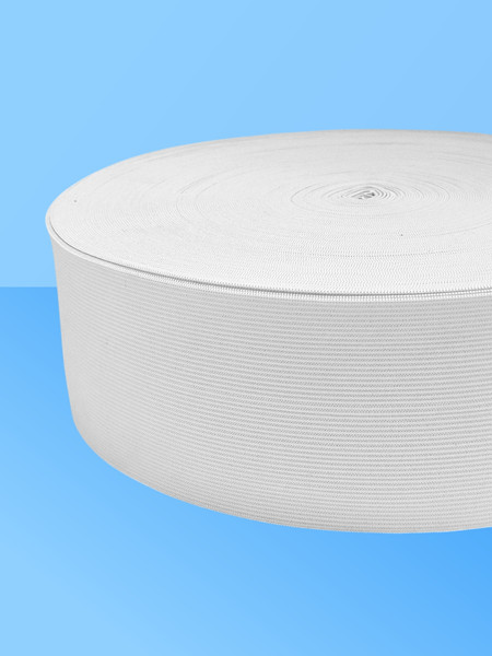 Изображение товара Резинка для шитья Sentex Вязаная 80мм РВ (3м, белый)