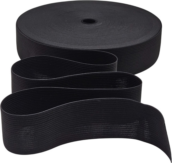 Изображение товара Резинка для шитья Sentex Вязаная 45мм РВ (10м, черный)