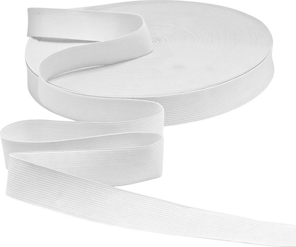 Изображение товара Резинка для шитья Sentex Вязаная 30мм РВ (50м, белый)