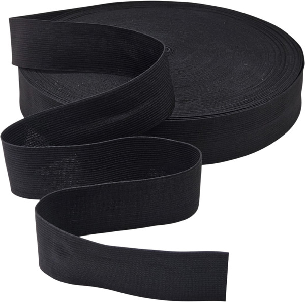 Изображение товара Резинка для шитья Sentex Вязаная 40мм РВ (50м, черный)