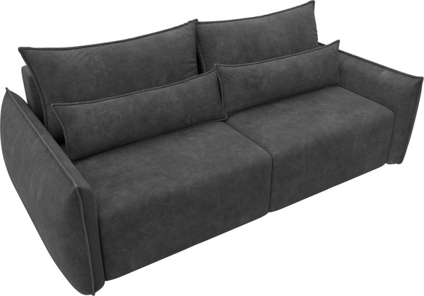 Изображение товара Диван Лига Диванов Лига-051 НПБ (велюр Brut 16 темно-серый)