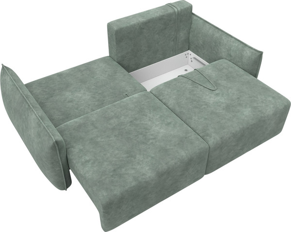 Изображение товара Диван Лига Диванов Лига-051 НПБ (велюр Brut 08 зеленый)