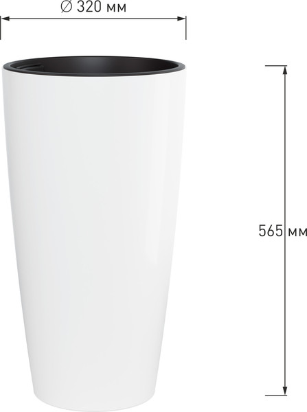 Изображение товара Кашпо Альтернатива Рондо М8879 (белый)