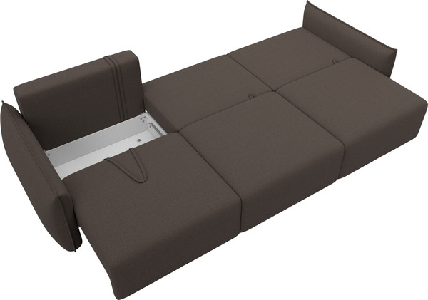 Изображение товара Диван Лига Диванов Лига-051 НПБ Лонг (рогожка амур 05 коричневый)