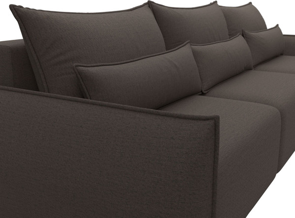 Изображение товара Диван Лига Диванов Лига-051 НПБ Лонг (рогожка амур 05 коричневый)