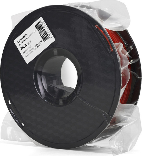 Изображение товара Пластик для 3D-печати Crown PLA Silk / CM-FILPLAS003R (1.75мм, 1кг, красный)