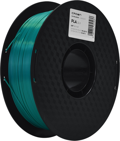 Изображение товара Пластик для 3D-печати Crown PLA Silk / CM-FILPLAS006G (1.75мм, 1кг, зеленый)