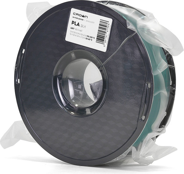 Изображение товара Пластик для 3D-печати Crown PLA Silk / CM-FILPLAS006G (1.75мм, 1кг, зеленый)