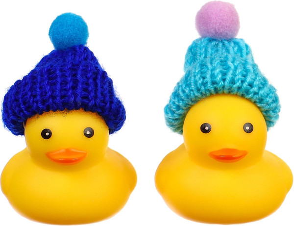 Изображение товара Набор игрушек для ванной Крошка Я Уточки в шапке / 10095803 (2шт)