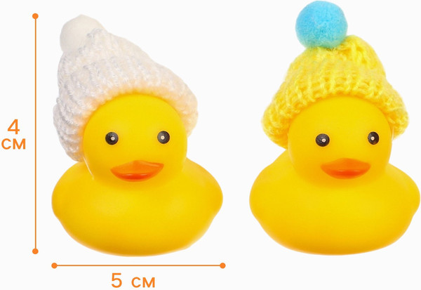 Изображение товара Набор игрушек для ванной Крошка Я Уточки в шапке / 10095803 (2шт)