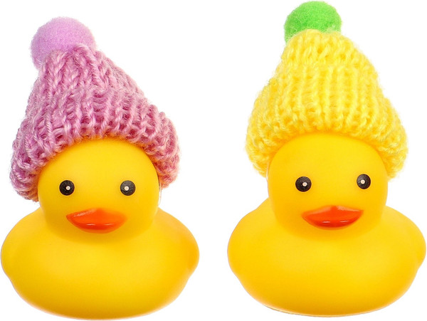 Изображение товара Набор игрушек для ванной Крошка Я Уточки в шапке / 10095803 (2шт)