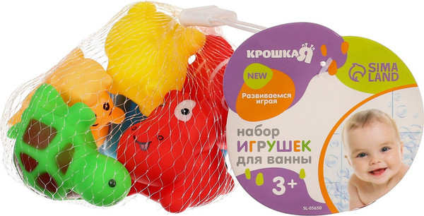 Изображение товара Набор игрушек для ванной Крошка Я Малыши 7212-9 / 2993028 (6шт)