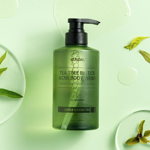 Изображение товара Гель для душа Kundal Tea Tree Biotics Acne Body Wash Apple Green Tea (500мл)